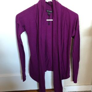 Express Maroon Cardigan